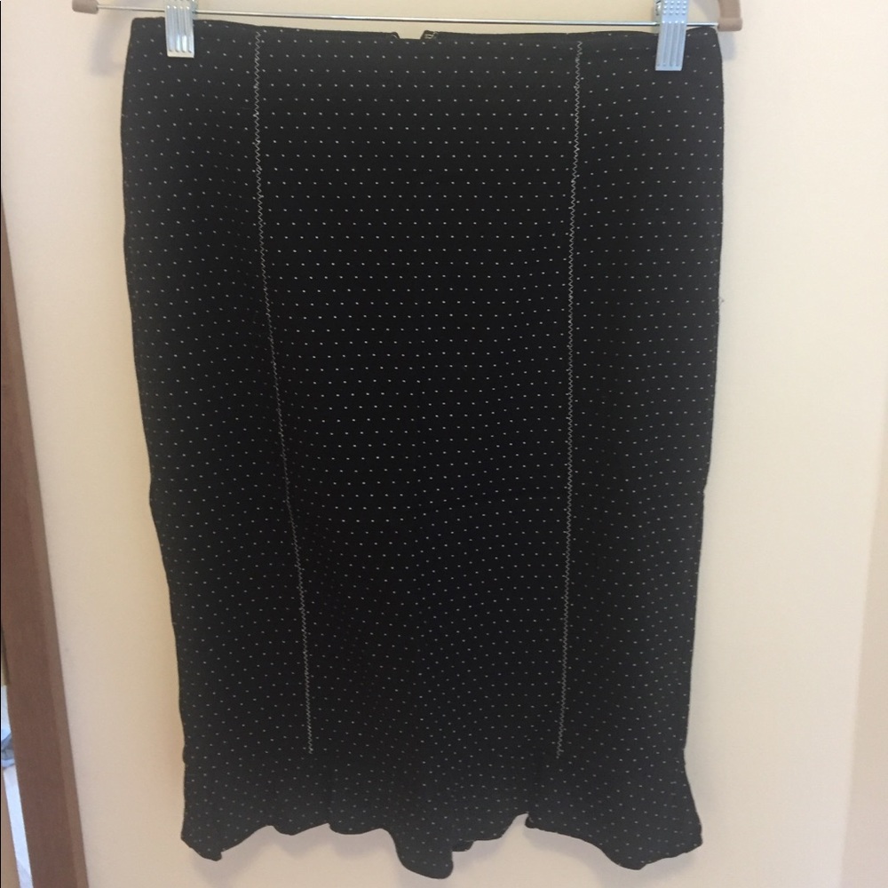 Bebe Pin-dot pencil skirt